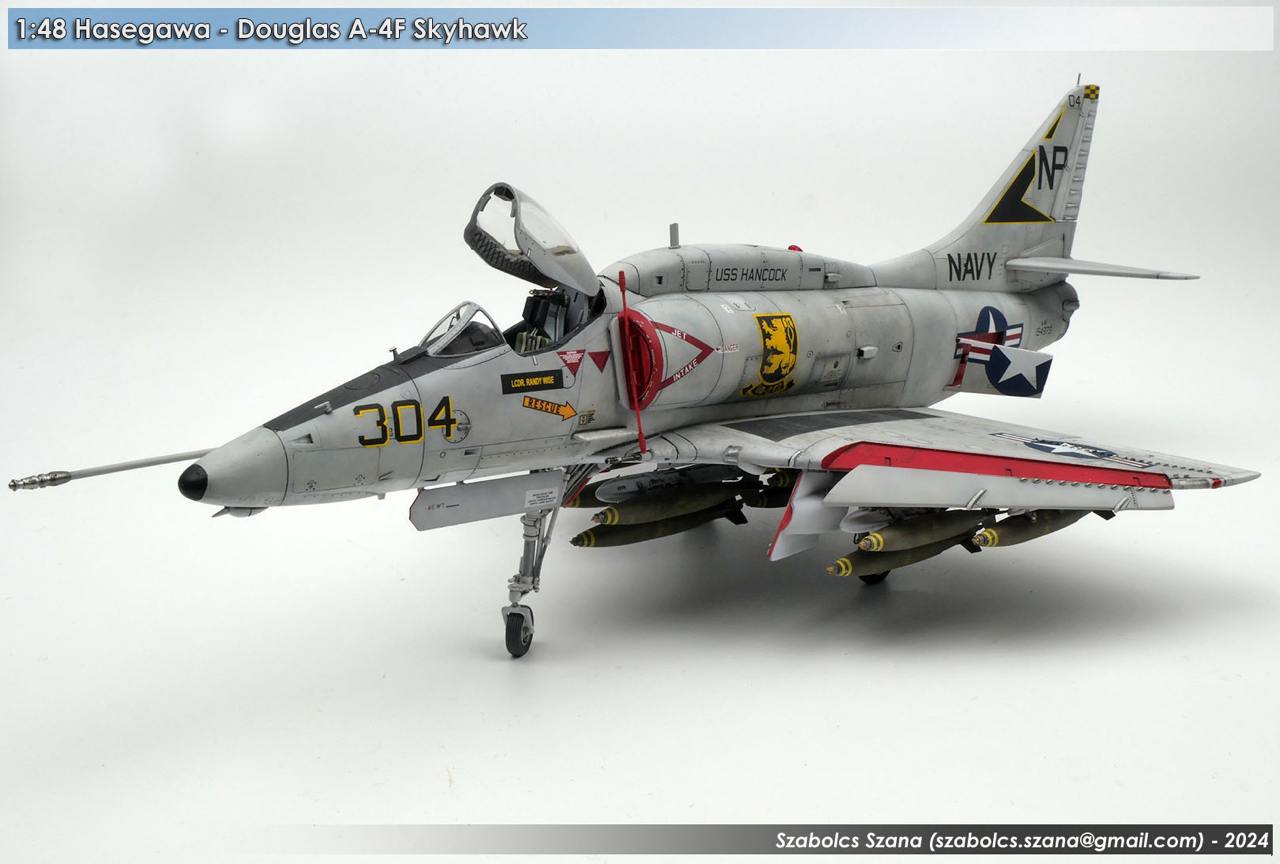 Hasegawa A-4 Skyhawk and A-7A Corsair models from Szabolcs Szána